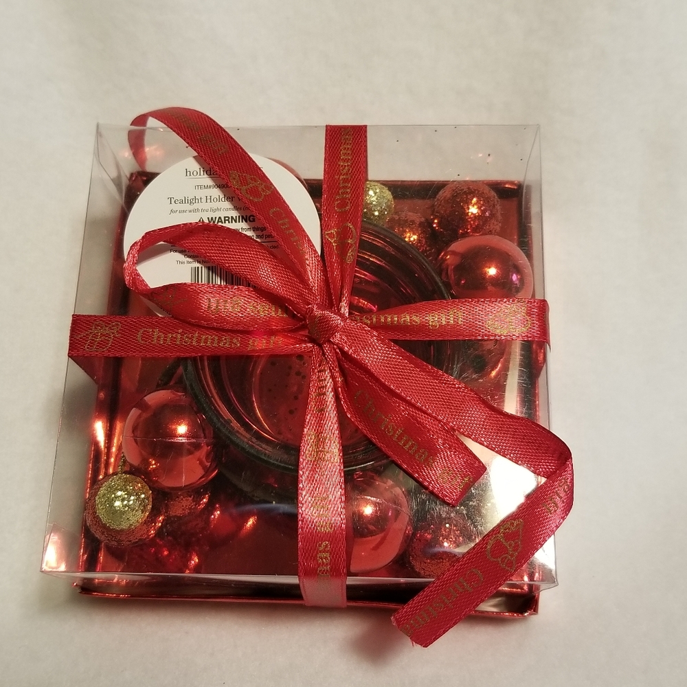Holiday Tealight Holder With Ring